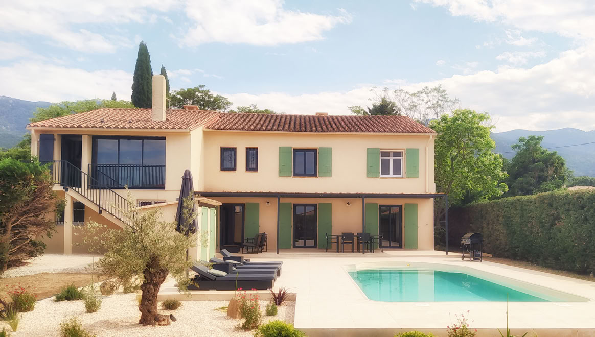 Rénovation énergétique d'une villa des années 70 à Laroque des albères en Occitanie