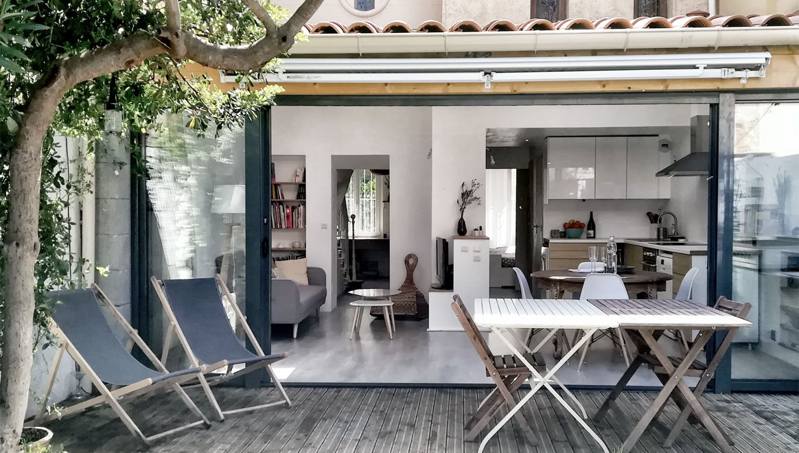 Rénovation énergétique d'une maison de village à Argelès-sur-mer en Occitanie.
